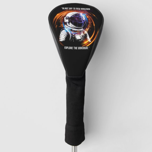 Funda para cabeza de palo de golf ASTRONAUTA (Anverso)
