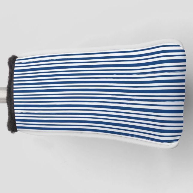 Funda para Cabeza de Palo de Golf Azul y Blanco a  (Anverso)