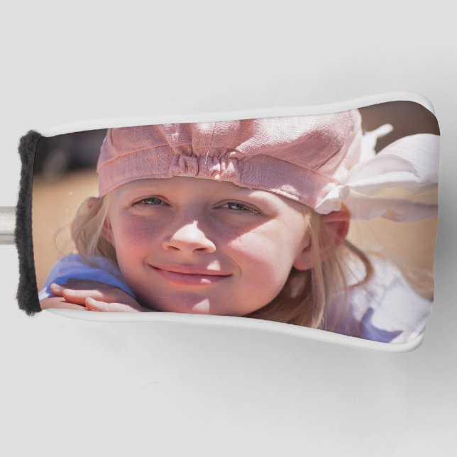 Funda para cabeza de palo de golf con foto persona (Anverso)