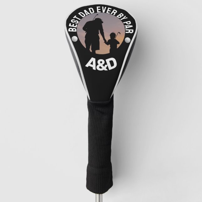Funda para cabeza de palo de golf con foto persona (Anverso)