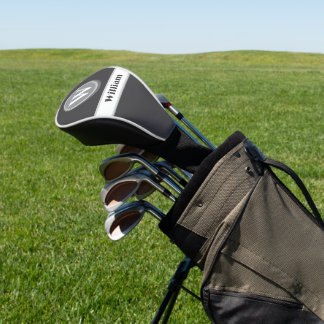 Funda para cabeza de palo de golf con monograma bl
