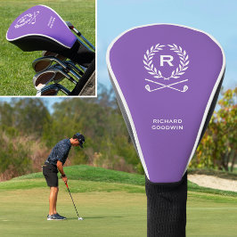 Funda para cabeza de palo de golf con monograma pe
