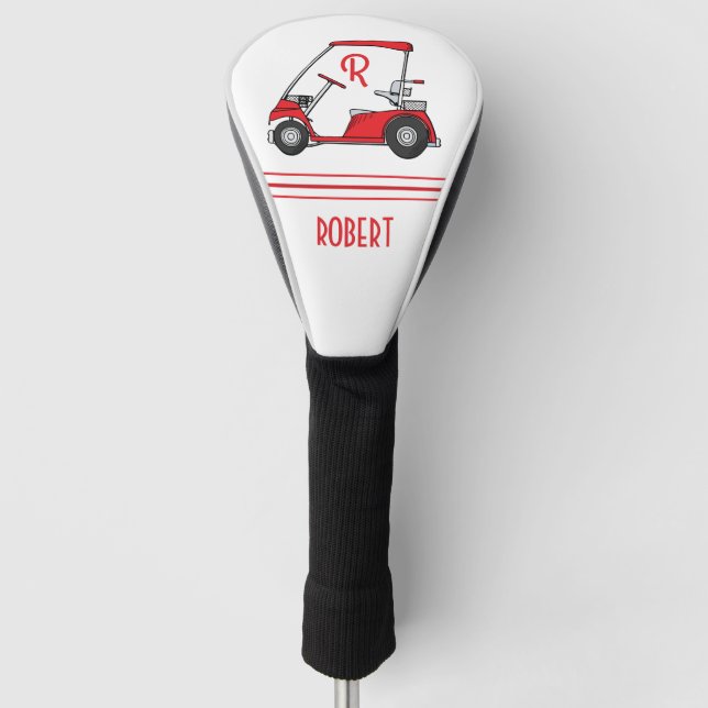 Funda para cabeza de palo de golf con nombre perso (Anverso)