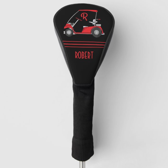 Funda para cabeza de palo de golf con nombre perso (Anverso)