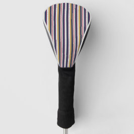 Funda para cabeza de palo de golf con rayas vertic