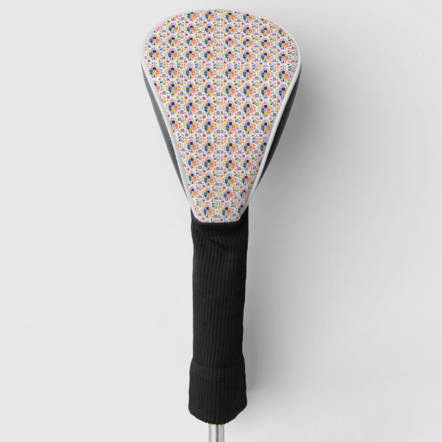 Funda para cabeza de palo de golf con un vibrante (Anverso)