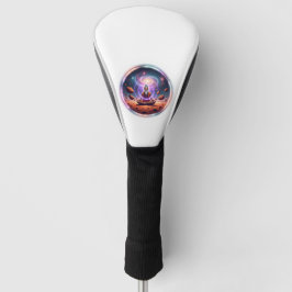 Funda para cabeza de palo de golf Cosmic Meditator