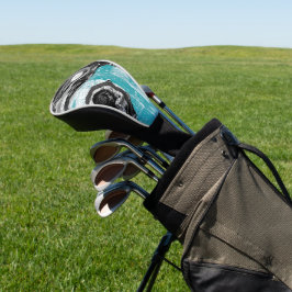 Funda para cabeza de palo de golf - Flujo abstract