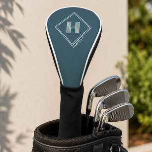Funda para cabeza de palo de golf   Monograma geom