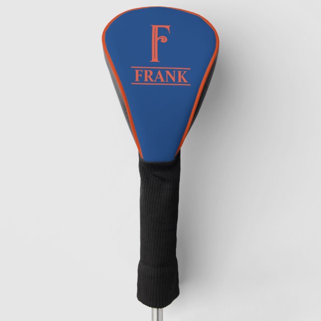 Funda para cabeza de palo de golf monogramada (Anverso)