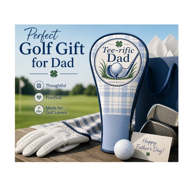 Funda para Cabeza de Palo de Golf | Regalo del Día (Stylish golf headcover gift for Dad, perfect for Father’s Day and every round he loves.)
