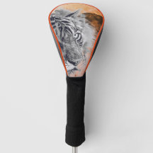 Funda para cabeza de palo de golf TIGRE Y LUNA NEG