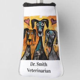 Funda para cabeza de palo de golf Veterinario Perr