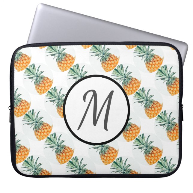 Funda para computadora portátil con patrón de piña (Frente)