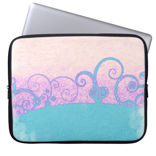 Funda para computadora portátil de fantasía grunge (Frente)