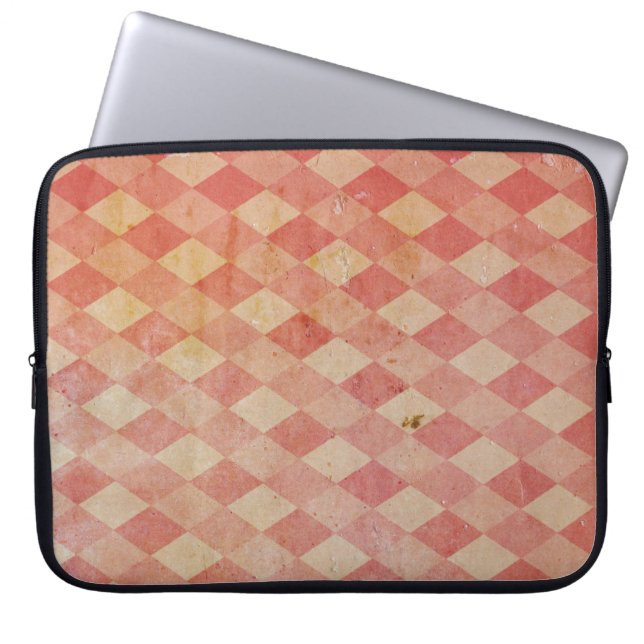 Funda para computadora portátil Red Diamond Grunge (Frente)