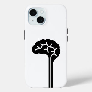 Funda para el iPhone 15 en un pictograma de cerebr