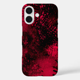 Funda para el iPhone 16 Red Spray Paint Effect