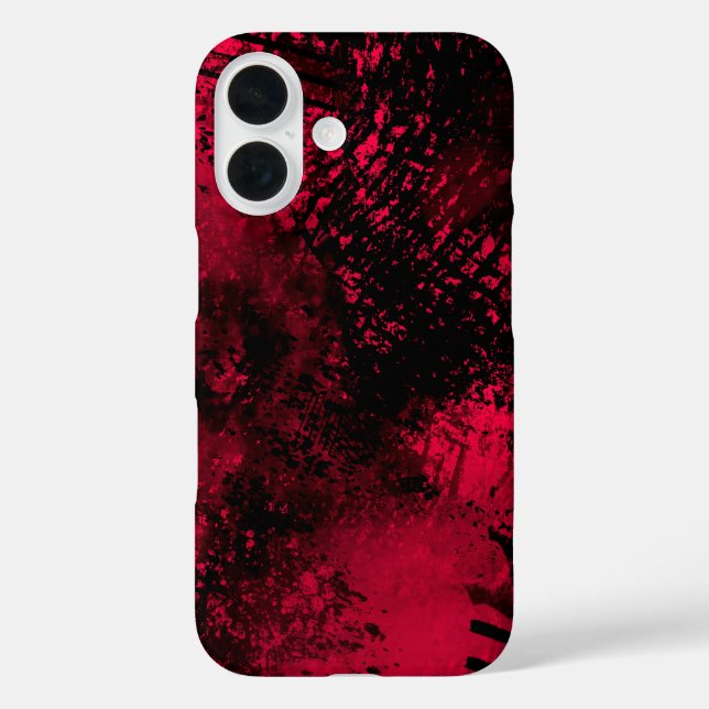 Funda para el iPhone 16 Red Spray Paint Effect (Reverso )