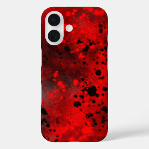 Funda para el iPhone 16 Red Spray Paint Effect