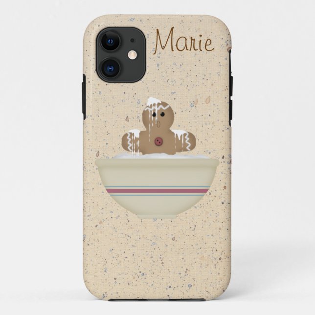 Funda para el iPhone 5 del hombre de Gingerbread M (Reverso)