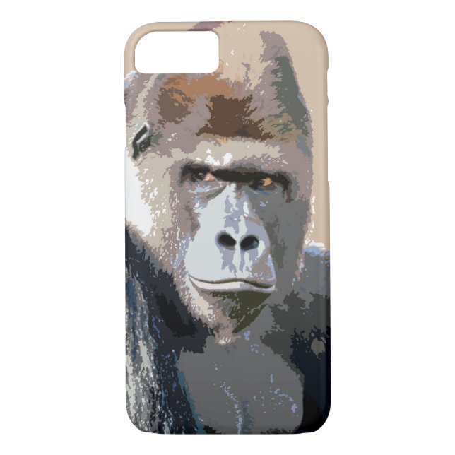 Funda para el iPhone 7 de Gorilla Portrait (Reverso)
