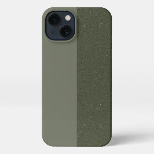 Funda para el iPhone verde de doble tono Moss 13 -