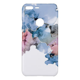 Funda Para Google Pixel XL De Uncommon Moderna y moderna pintura Blue Paint Gold Paint