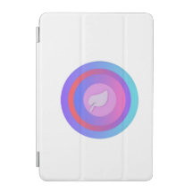 Funda para iPad abstracta de hoja geométrica vibra