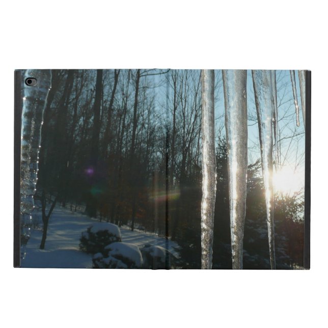 Funda Para iPad Air 2 Sunrise Through Icicles Winter Nature Photography (Afuera)