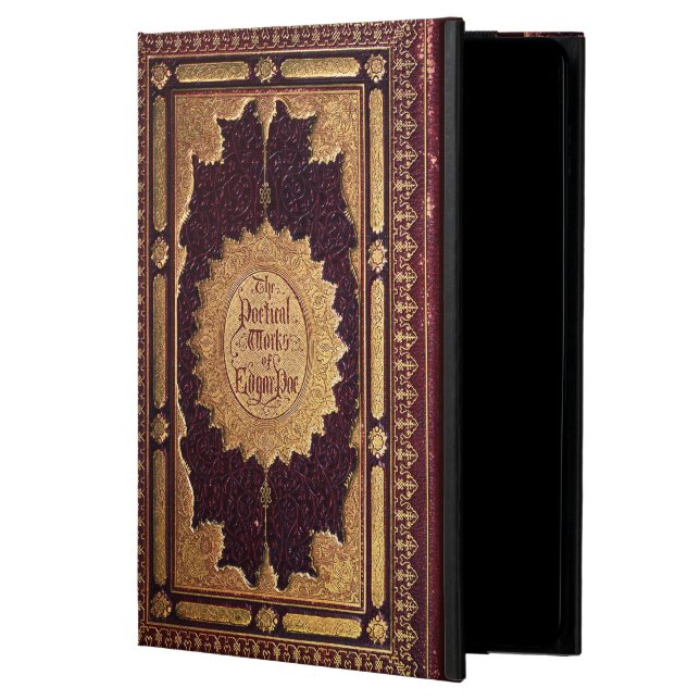Funda Para iPad Air Antique Edgar Allan Poe Book (Anverso)