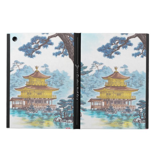 Funda Para iPad Air Arte japonés del paisaje de Kamei Tobei del templo (Exterior)