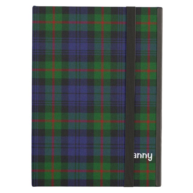 Funda Para iPad Air Azul, verde y rojo Murray Tartan Plaid Personaliza (Anverso)