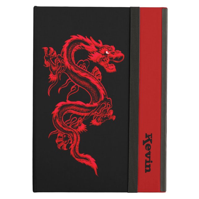 Funda Para iPad Air Estuche para aire para iPad Personalizado Red Drag (Anverso)
