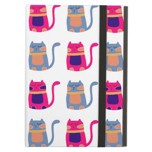 Funda Para iPad Air Gatos de gatitos grasos en regalo único azul de me (Anverso)