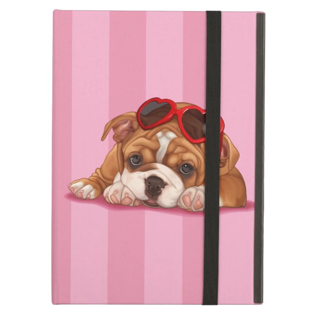 Funda Para iPad Air Perrito inglés del bulldog (Anverso)