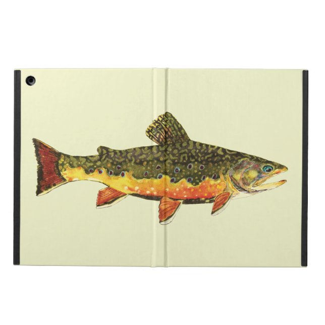 Funda Para iPad Air Pesca de trucha rota (Exterior)