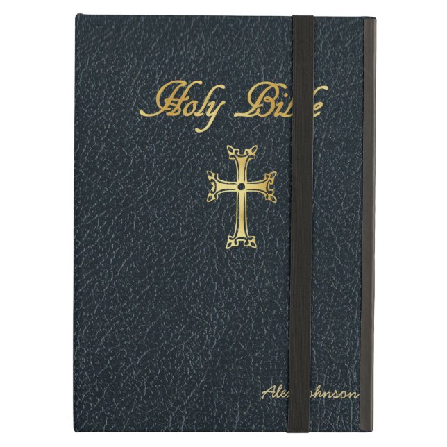 Funda Para iPad Air Sagrada Biblia con imitación de cuero (Anverso)