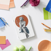 Funda para iPad de círculo de terracota para chica