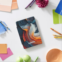 Funda para iPad de remolino de pintura al óleo abs