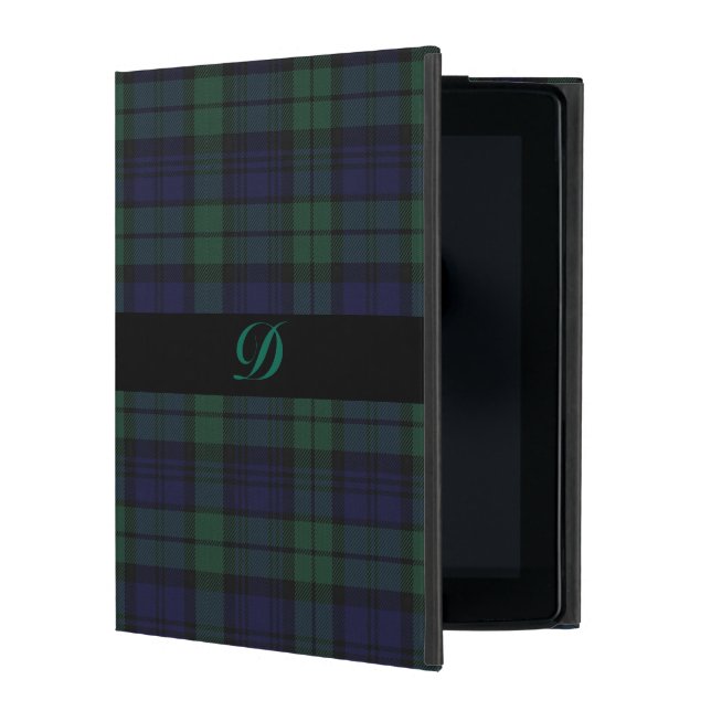 Funda Para iPad Estuche clásico para iPad Black Watch Tartan Plaid (Anverso)