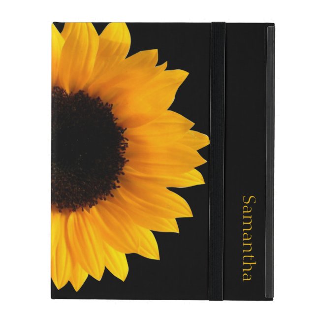 Funda Para iPad Estuche para iPad personalizado Sunflower (Anverso cerrado)