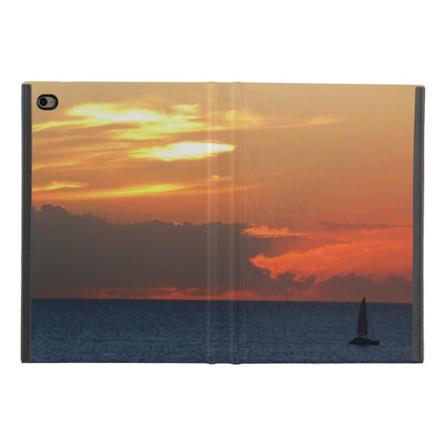 Funda Para iPad Mini 4 Nubes de atardecer y navegación marítima (Exterior)