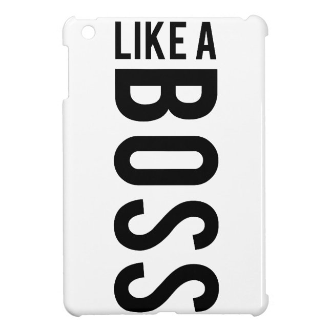 FUNDA PARA iPad MINI COMO BOSS (Atrás)