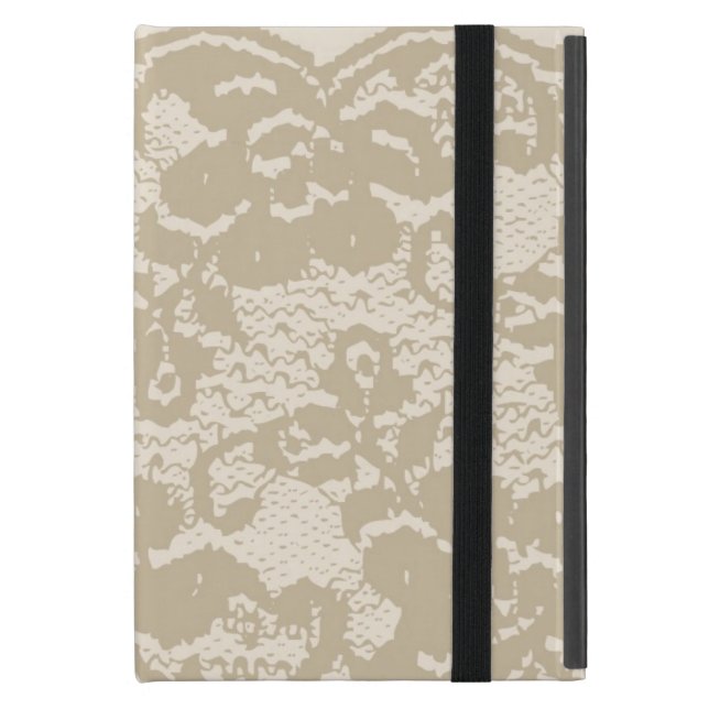 Funda Para iPad Mini Cordón beige (Anverso cerrado)