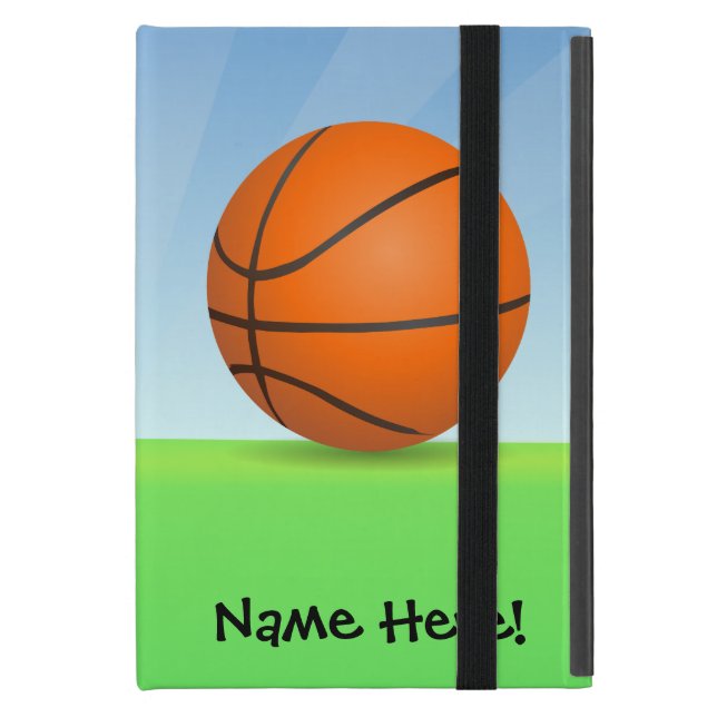 Funda Para iPad Mini Día soleado del baloncesto de los deportes del (Anverso cerrado)