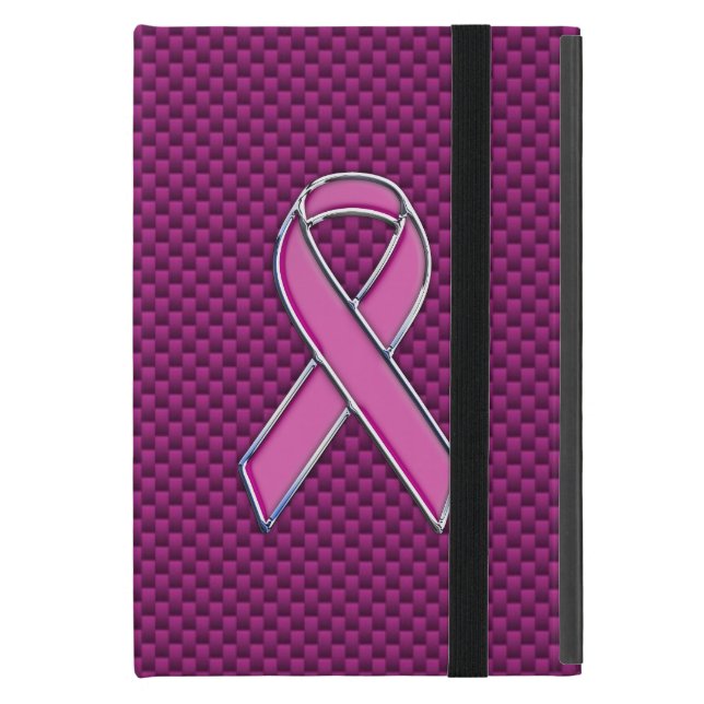 Funda Para iPad Mini Fibra de carbono de la conciencia de la cinta del (Anverso cerrado)