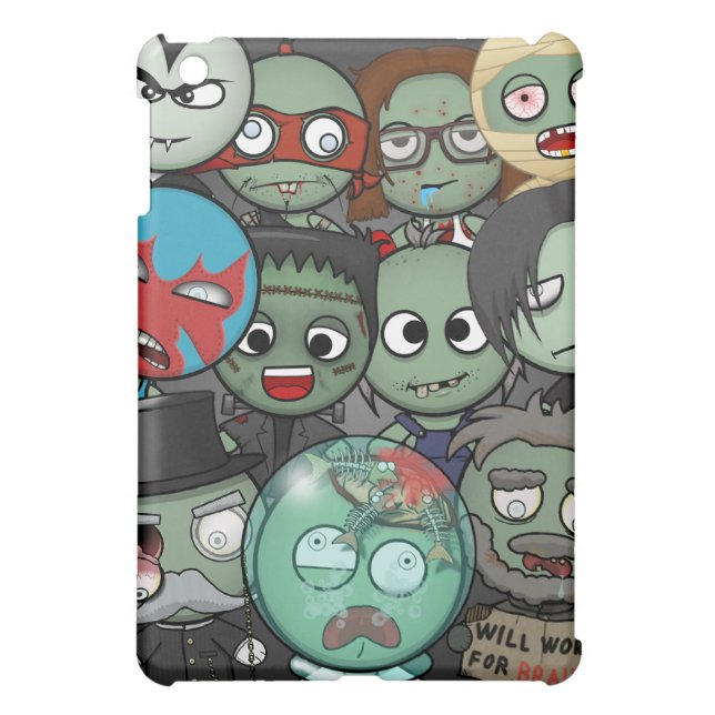 Funda Para iPad Mini Haga que un iPad del zombi encajona #2 (Atrás)
