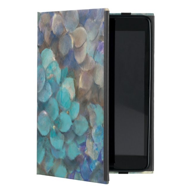 Funda Para iPad Mini Hydrangea de la turquesa (Anverso)