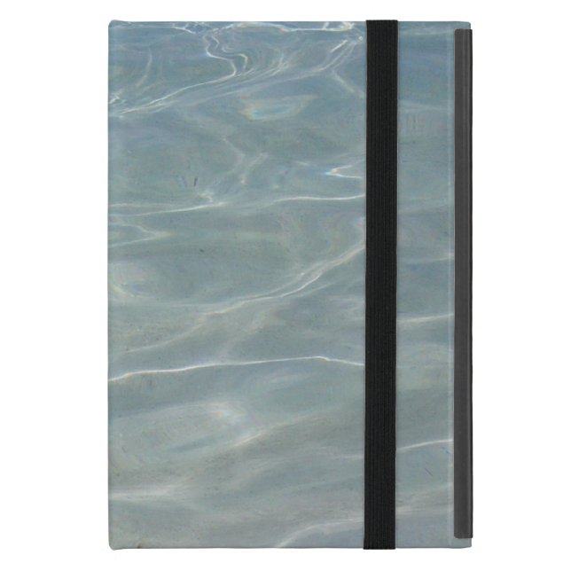 Funda Para iPad Mini Naturaleza azul del Resumen del Agua del Caribe (Anverso cerrado)